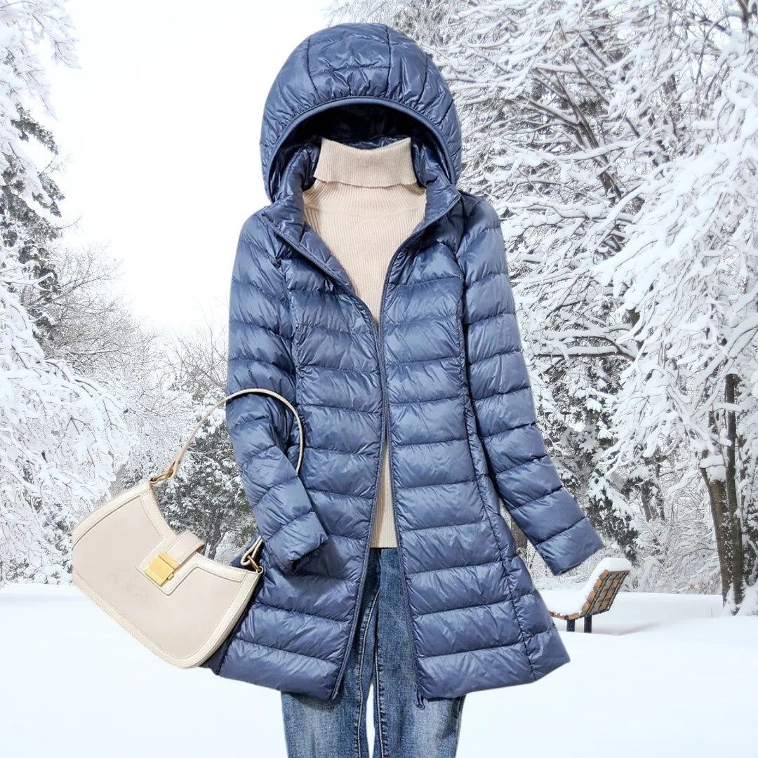 Lisa™ | Long Hooded Down Coat