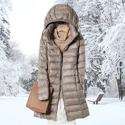 Lisa™ | Long Hooded Down Coat