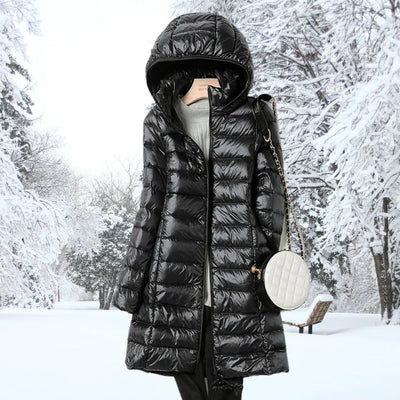 Lisa™ | Long Hooded Down Coat