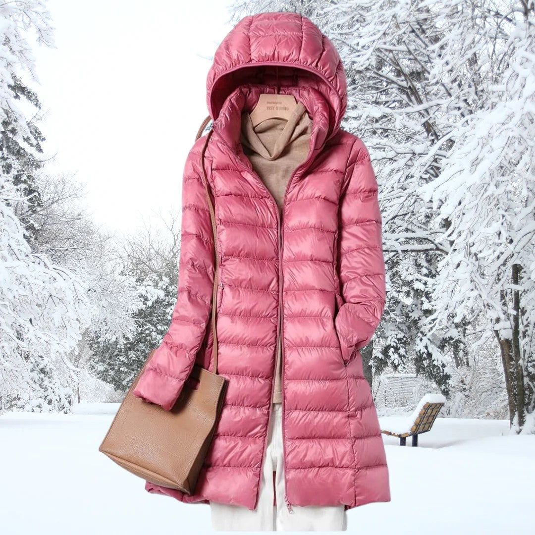 Lisa™ | Long Hooded Down Coat