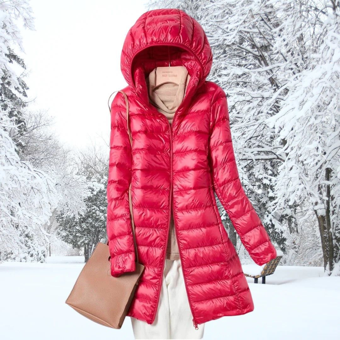 Lisa™ | Long Hooded Down Coat