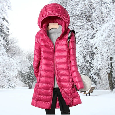 Lisa™ | Long Hooded Down Coat