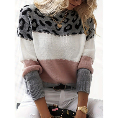 LUNA™ | COLOURBLOCK LEOPARD SWEATER