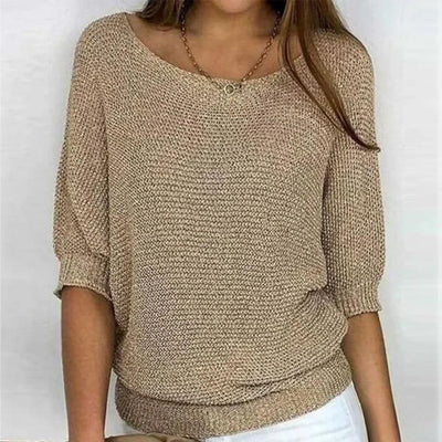 Luigia | Elegant Knitted Short-Sleeve Sweater