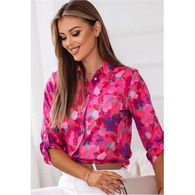 MARI™ | PINK FLORAL BLOUSE