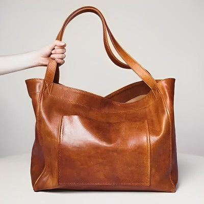 Evelyn™ | Vintage Leather Shoulder Bag