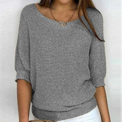 Luigia | Elegant Knitted Short-Sleeve Sweater