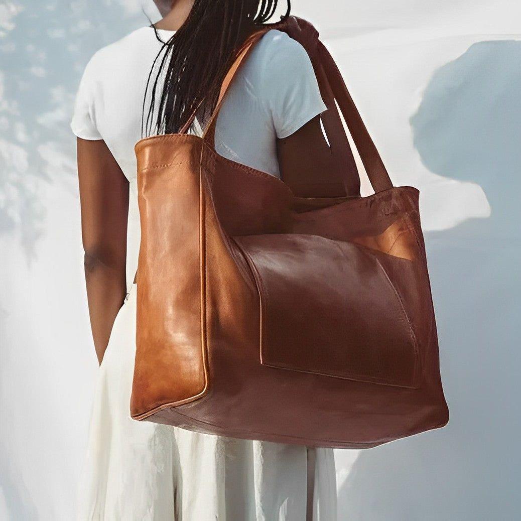 Evelyn™ | Vintage Leather Shoulder Bag