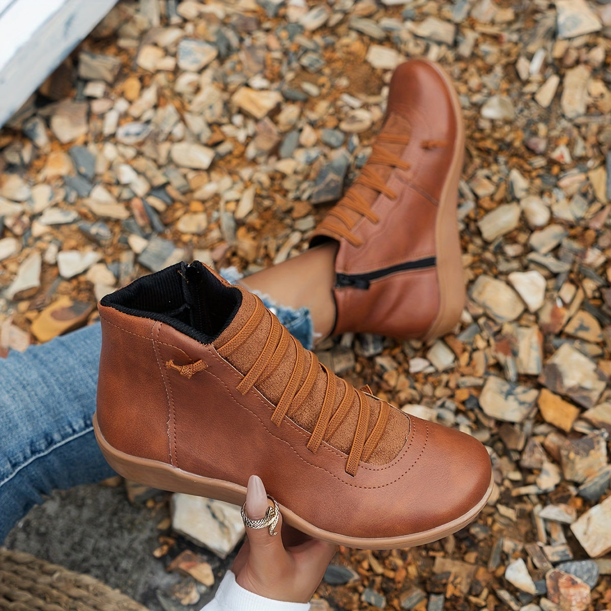 Daisy™ | Zippered Trendy Boots