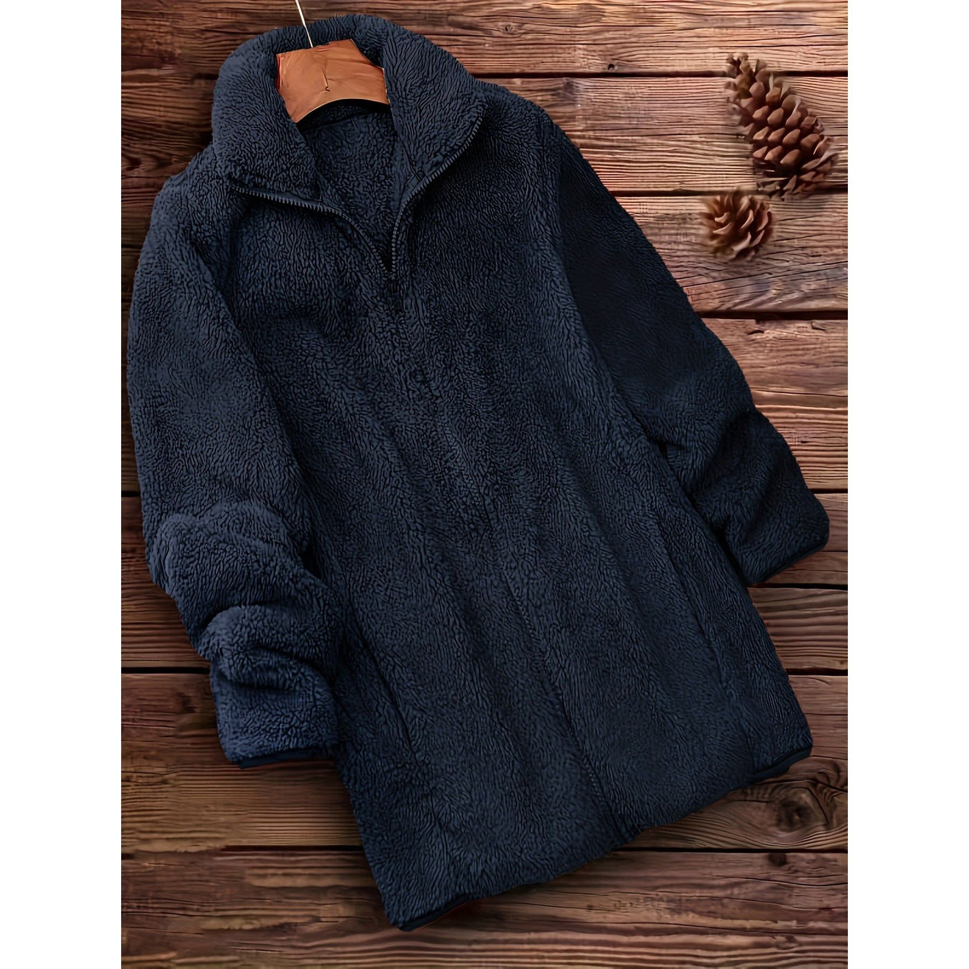 Elena™ | Plus Size Fuzzy Coat