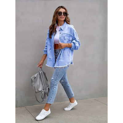 Nina™ | Plus Size Denim Blazer