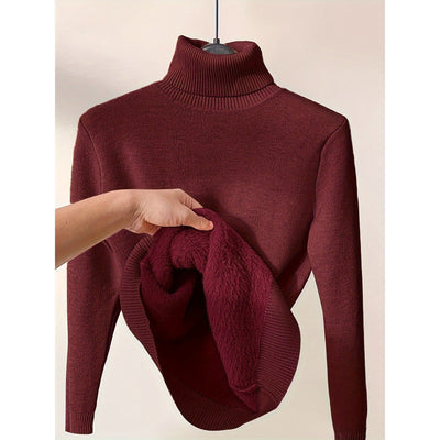 Rosa™ | Plush Lined Turtleneck Sweater