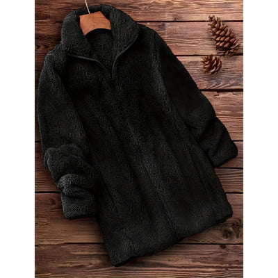 Elena™ | Plus Size Fuzzy Coat