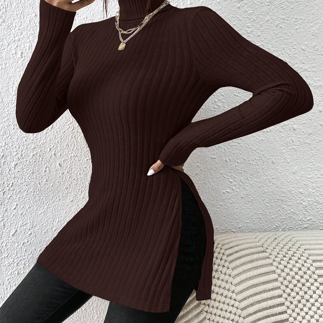 Luna™ Elegant Ribbed Sweater