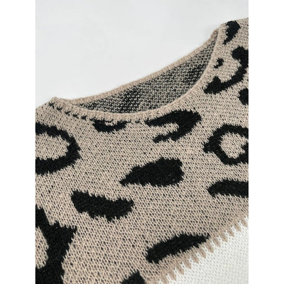 LUNA™ | COLOURBLOCK LEOPARD SWEATER