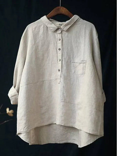 RHEA | WOMEN'S LINEN LONG SLEEVE SHIRT